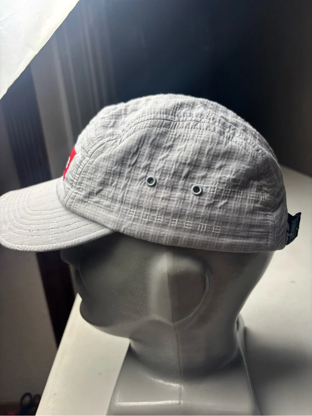 Supreme Glow Ripstop Camp Cap Grey FW22